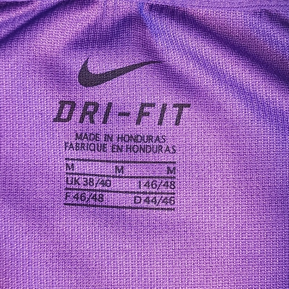 Nike Dri-Fit Purple/White Polo With Embroidered Logo Mens Size Medium - Picture 4 of 9